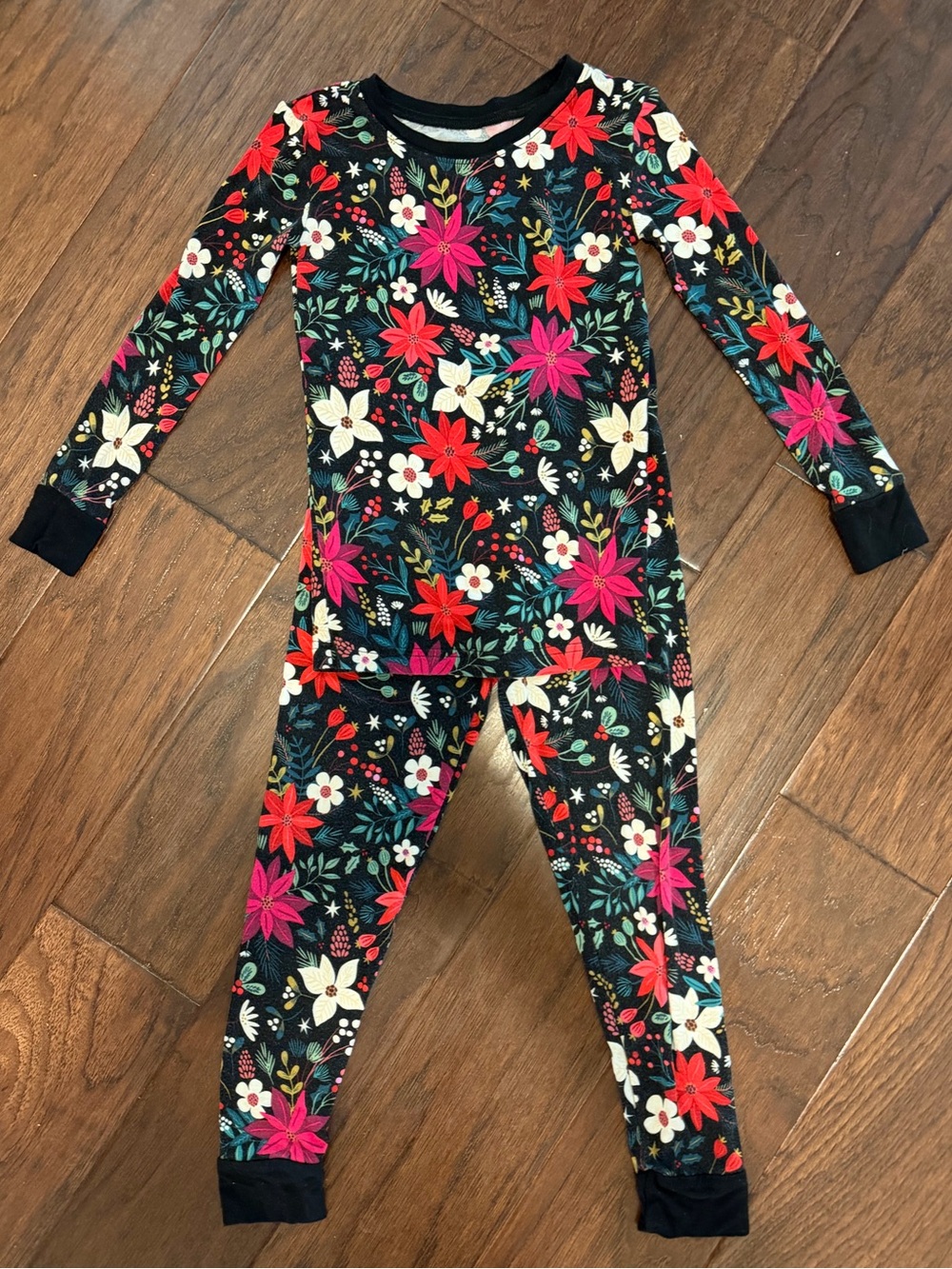 Little Sleepies Poinsettia Floral pajamas